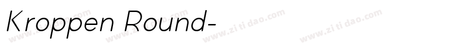 Kroppen Round字体转换